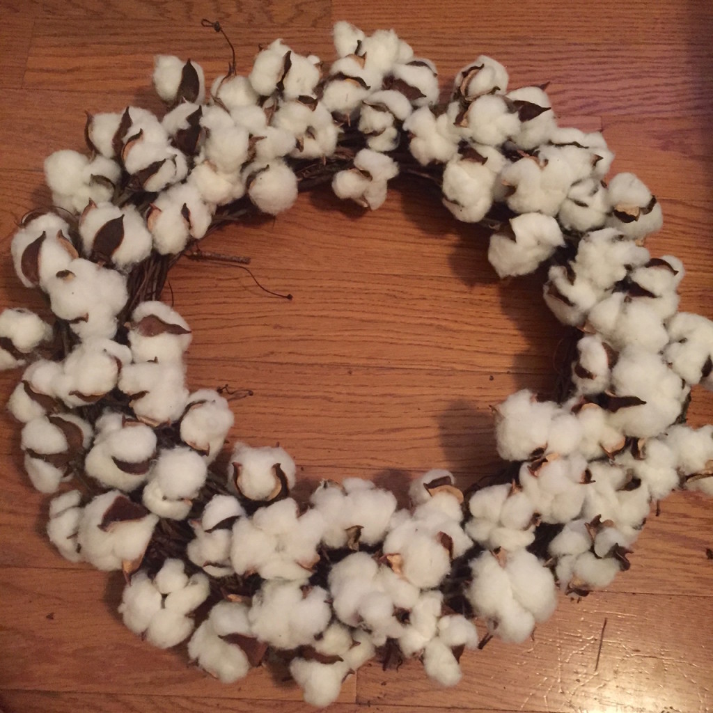 Southern DIY Cotton Boll Wreath Southern Bon Vivant